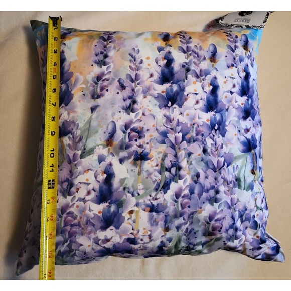Macodesign Throw Pillow 18x18 Purple Flower Collection Poland Decor Vibrant - Picture 9 of 10